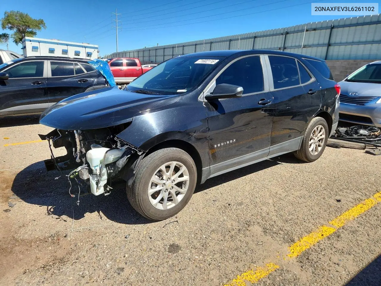 CHEVROLET EQUINOX 2020, VIN 2GNAXFEV3L6261102