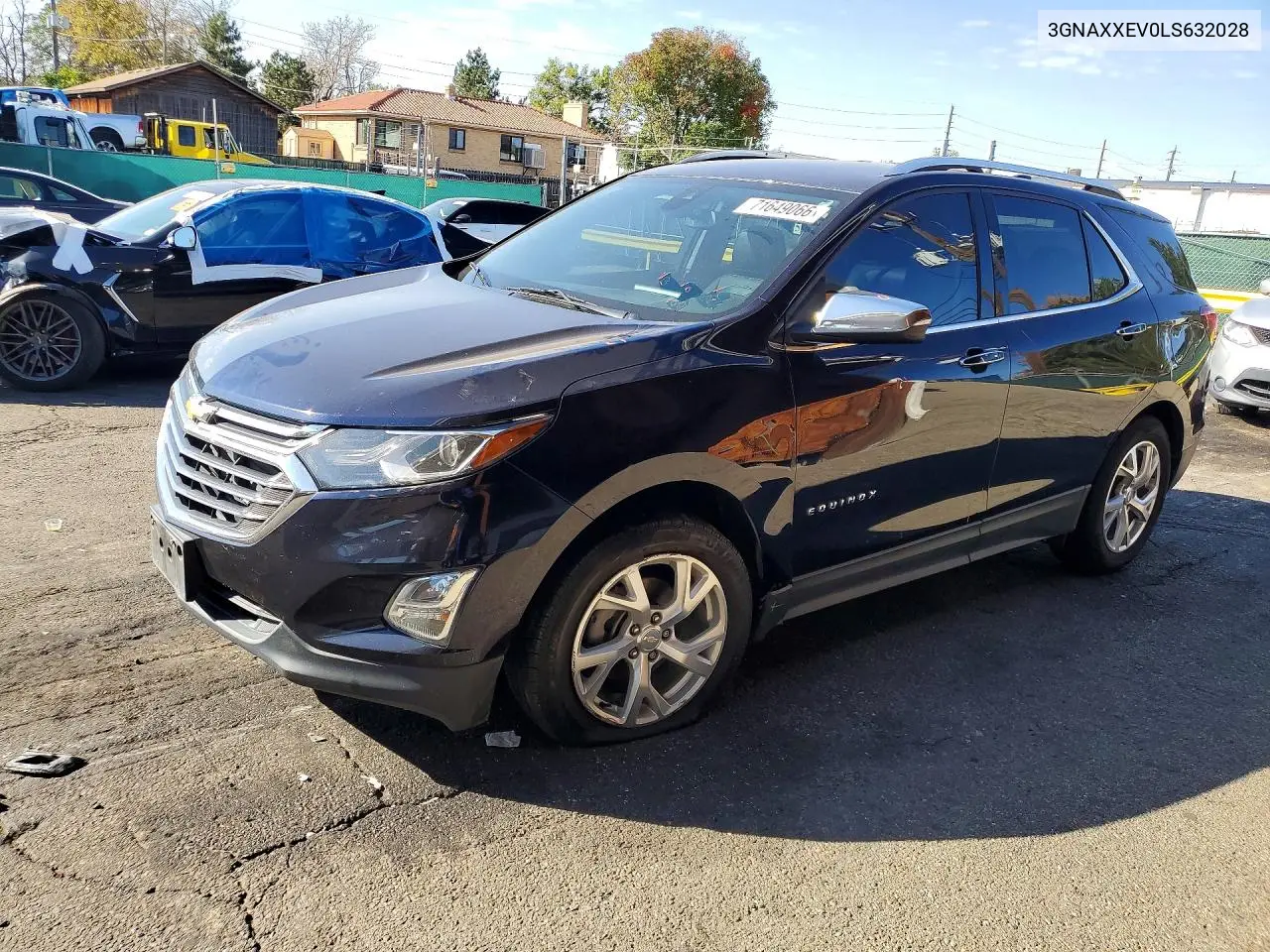 CHEVROLET EQUINOX 2020, VIN 3GNAXXEV0LS632028