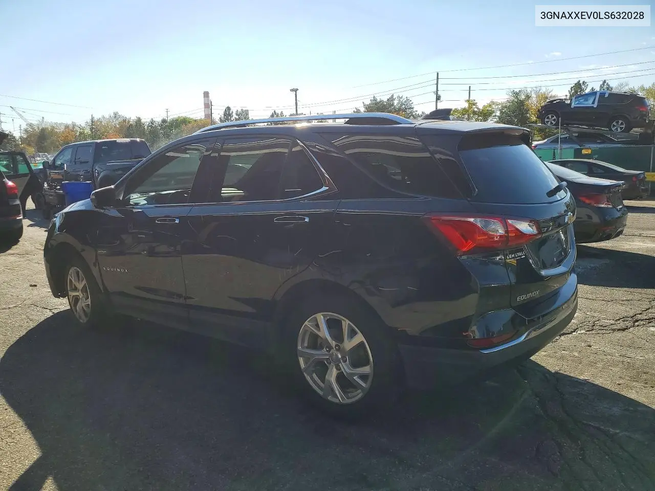 2020 CHEVROLET EQUINOX VIN 3GNAXXEV0LS632028 — фото 2