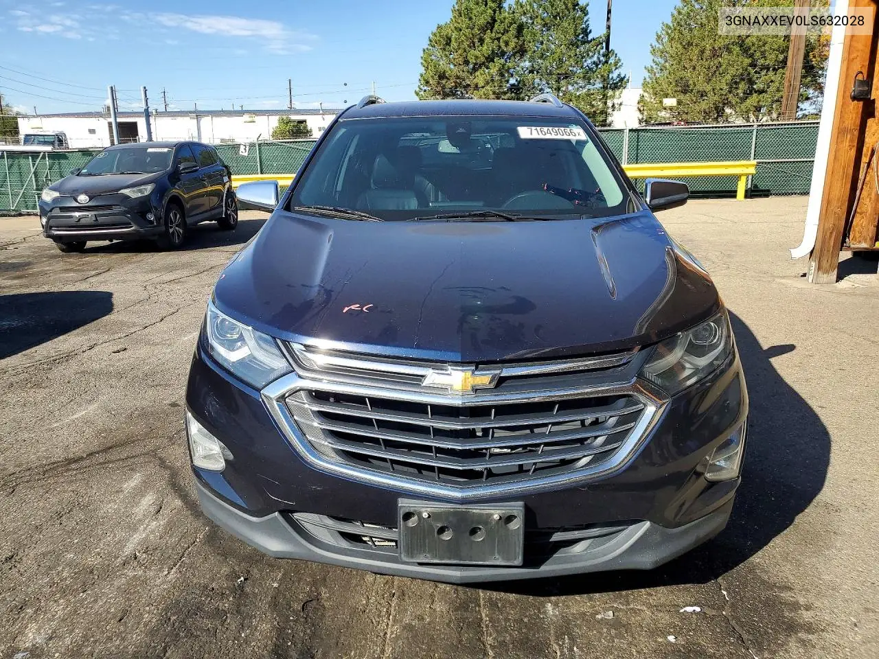 2020 CHEVROLET EQUINOX VIN 3GNAXXEV0LS632028 — фото 5