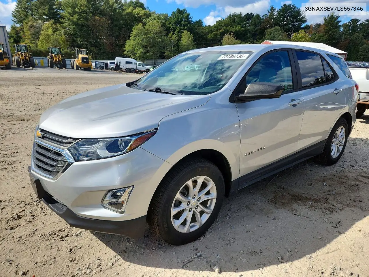 CHEVROLET EQUINOX 2020, VIN 3GNAXSEV7LS557346