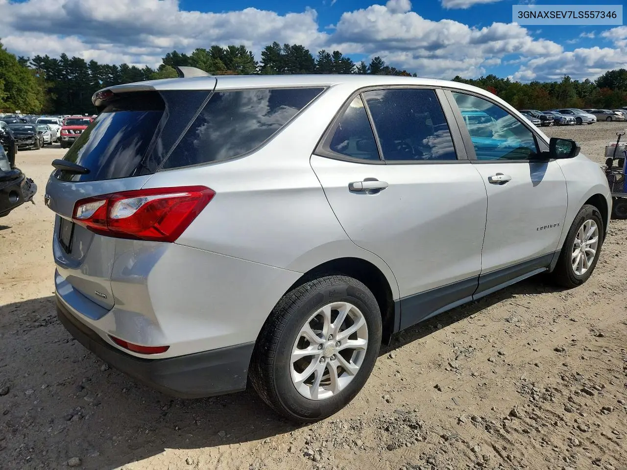 2020 CHEVROLET EQUINOX VIN 3GNAXSEV7LS557346 — фото 3
