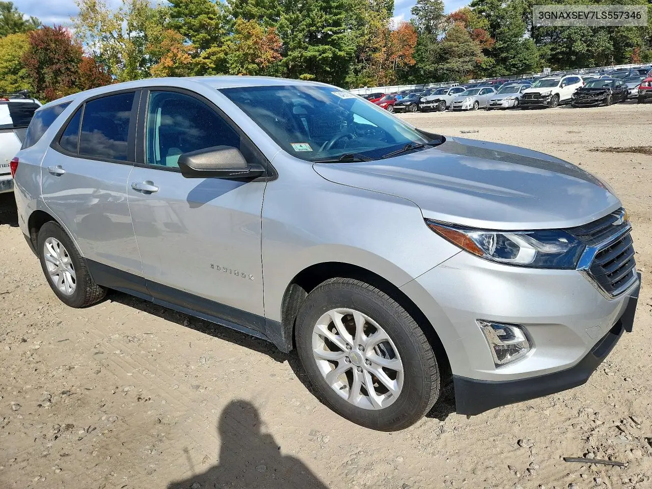 2020 CHEVROLET EQUINOX VIN 3GNAXSEV7LS557346 — фото 4