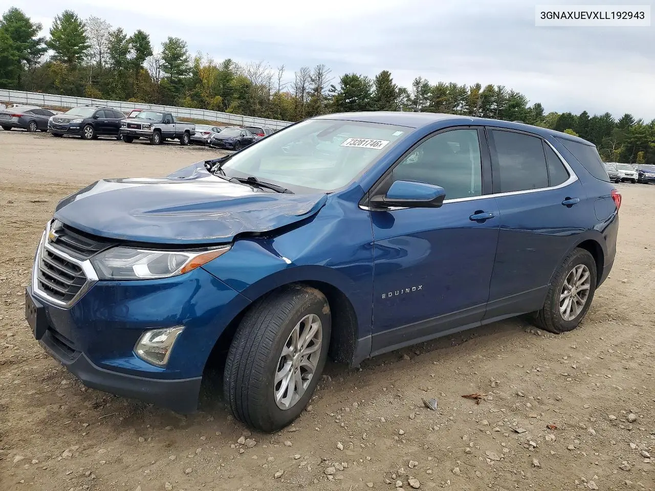 CHEVROLET EQUINOX 2020, VIN 3GNAXUEVXLL192943