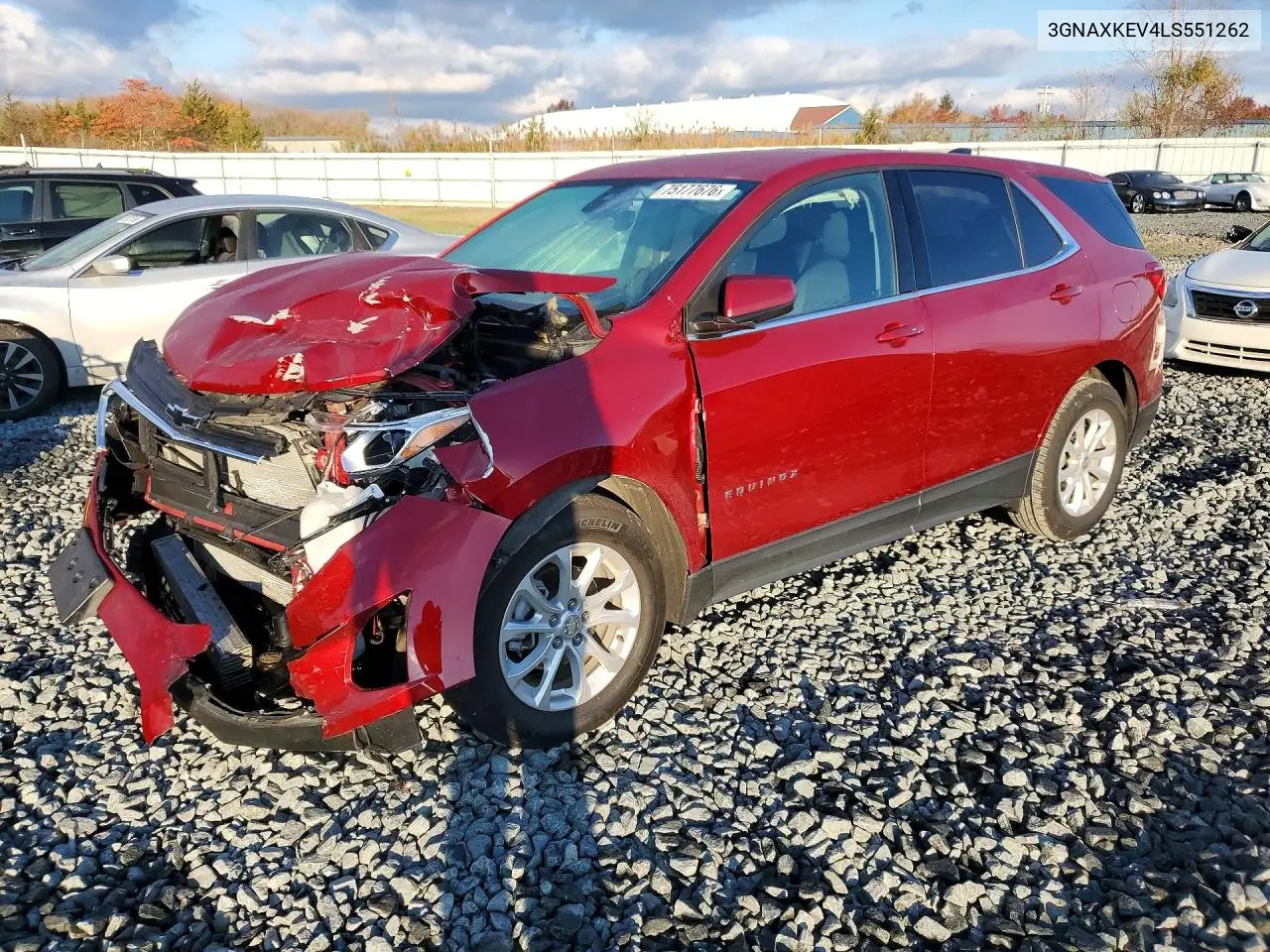 CHEVROLET EQUINOX 2020, VIN 3GNAXKEV4LS551262