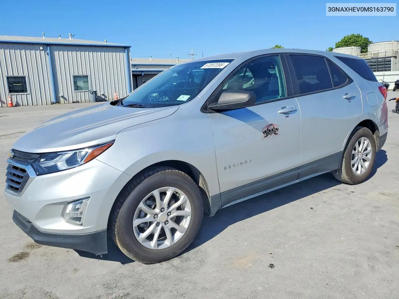 CHEVROLET EQUINOX 2021, VIN 3GNAXHEV0MS163790