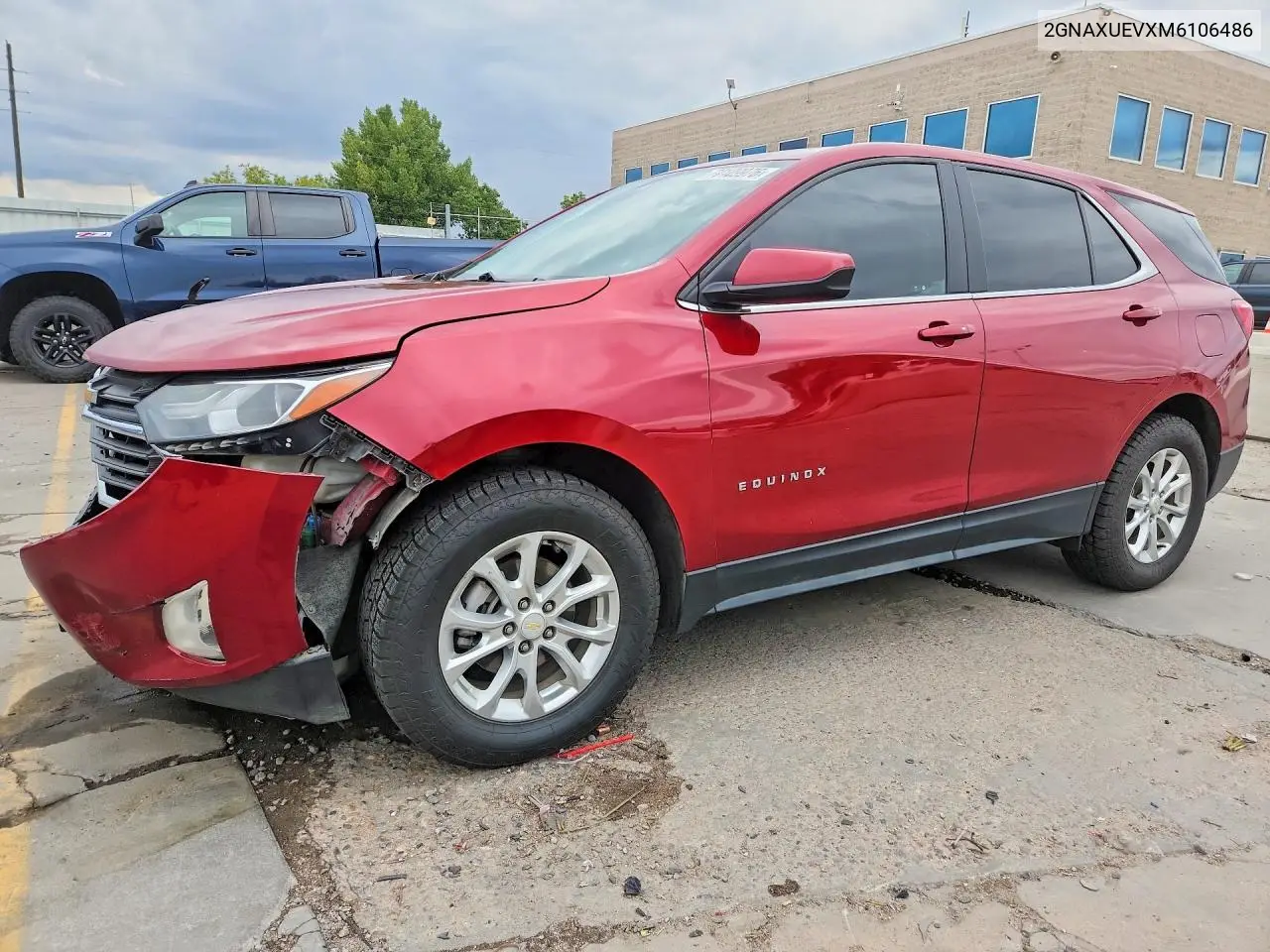 CHEVROLET EQUINOX 2021, VIN 2GNAXUEVXM6106486