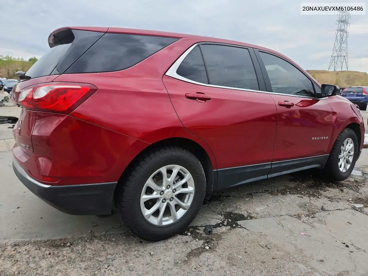 2021 CHEVROLET EQUINOX VIN 2GNAXUEVXM6106486 — фото 3
