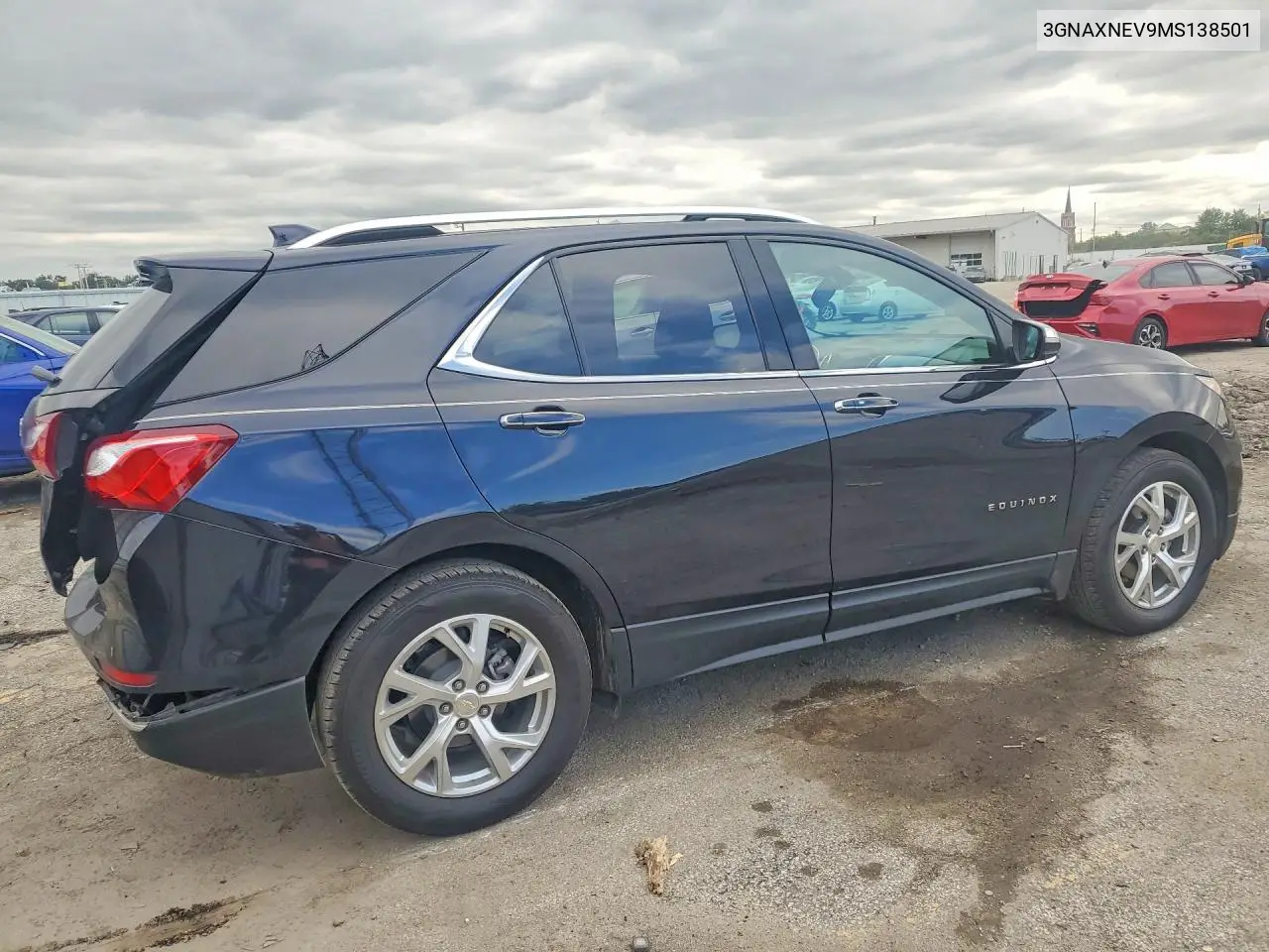 2021 CHEVROLET EQUINOX VIN 3GNAXNEV9MS138501 — фото 3