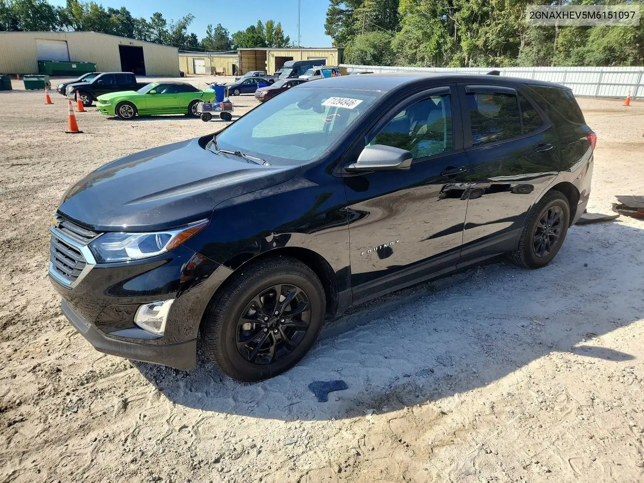 CHEVROLET EQUINOX 2021, VIN 2GNAXHEV5M6151097