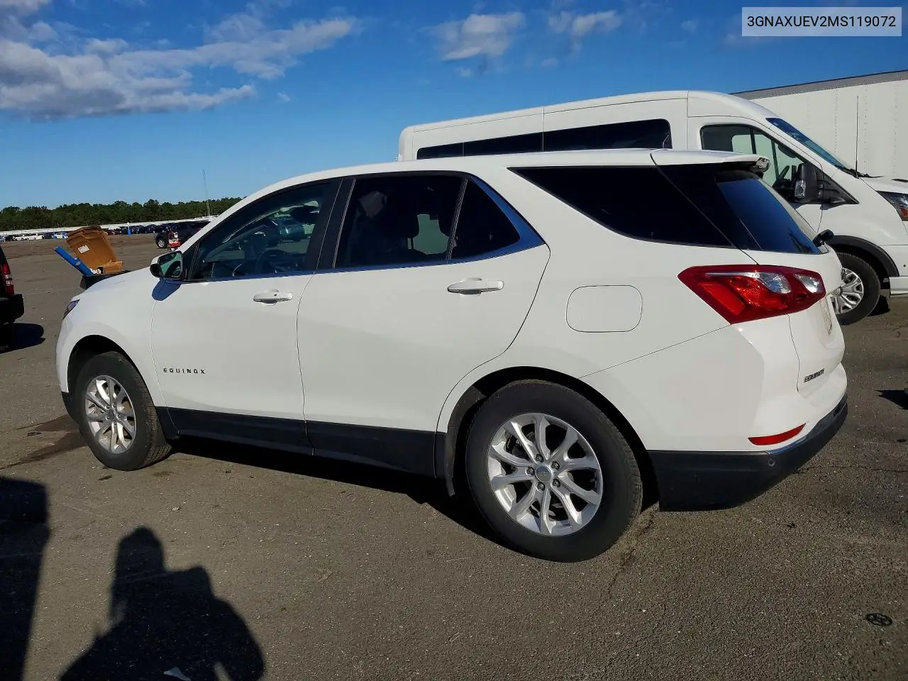 2021 CHEVROLET EQUINOX VIN 3GNAXUEV2MS119072 — фото 2