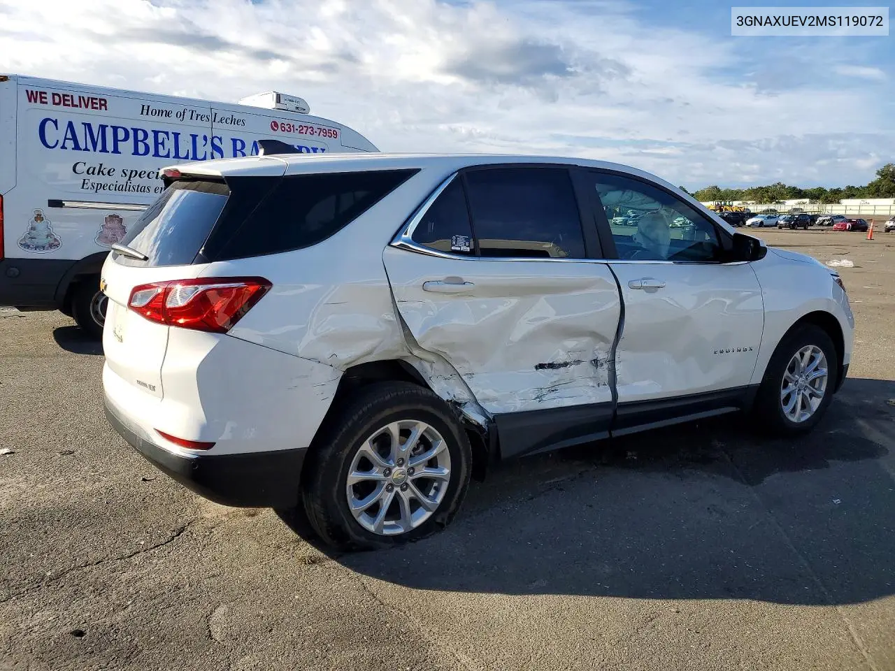 2021 CHEVROLET EQUINOX VIN 3GNAXUEV2MS119072 — фото 3