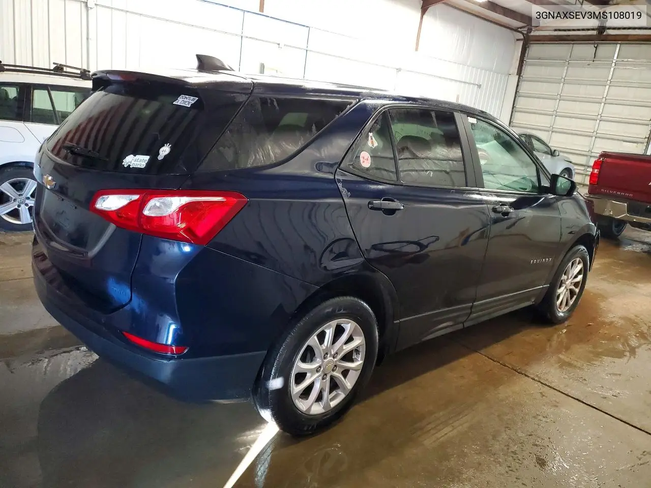 2021 CHEVROLET EQUINOX VIN 3GNAXSEV3MS108019 — фото 3