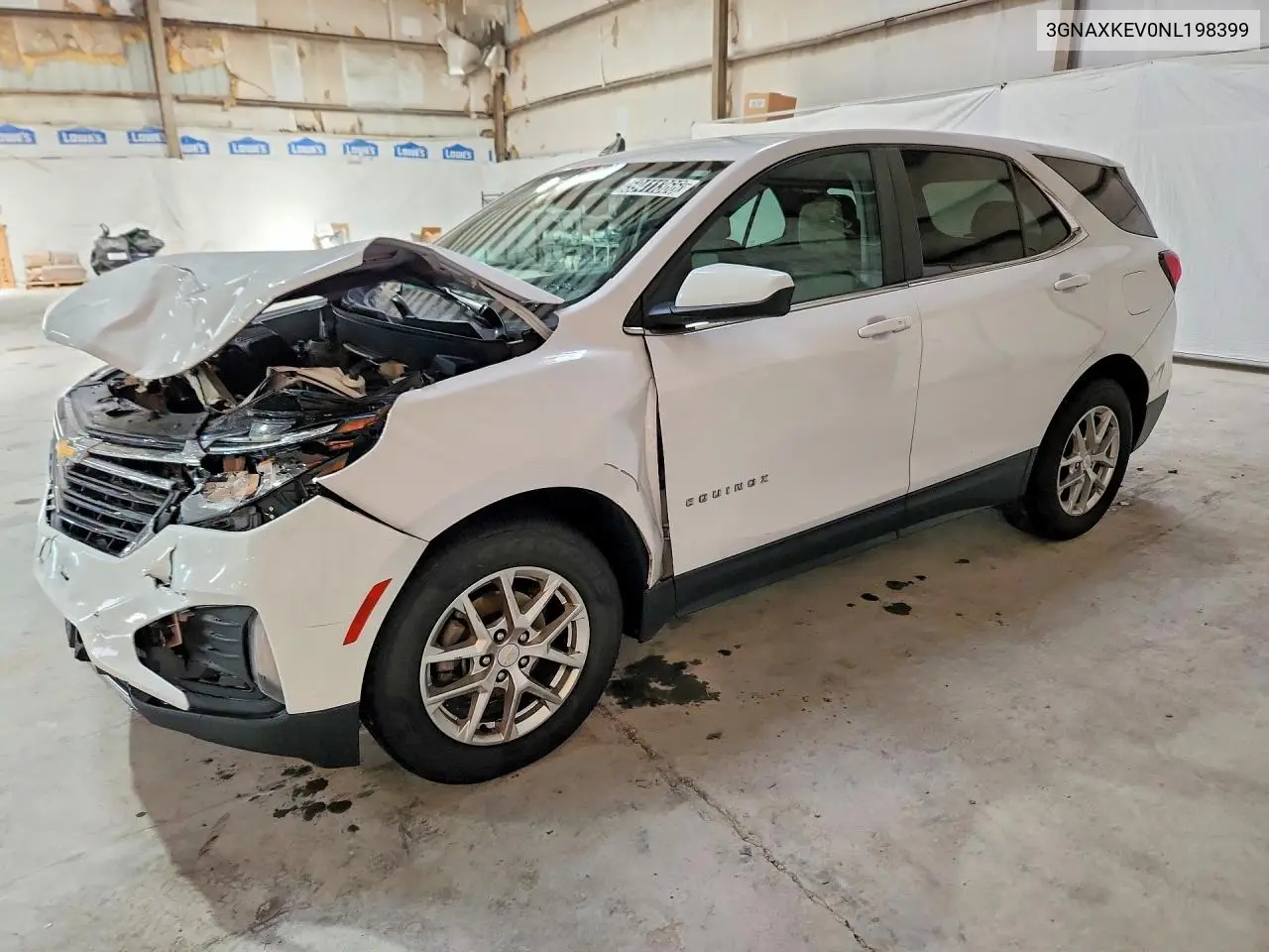 CHEVROLET EQUINOX 2022, VIN 3GNAXKEV0NL198399