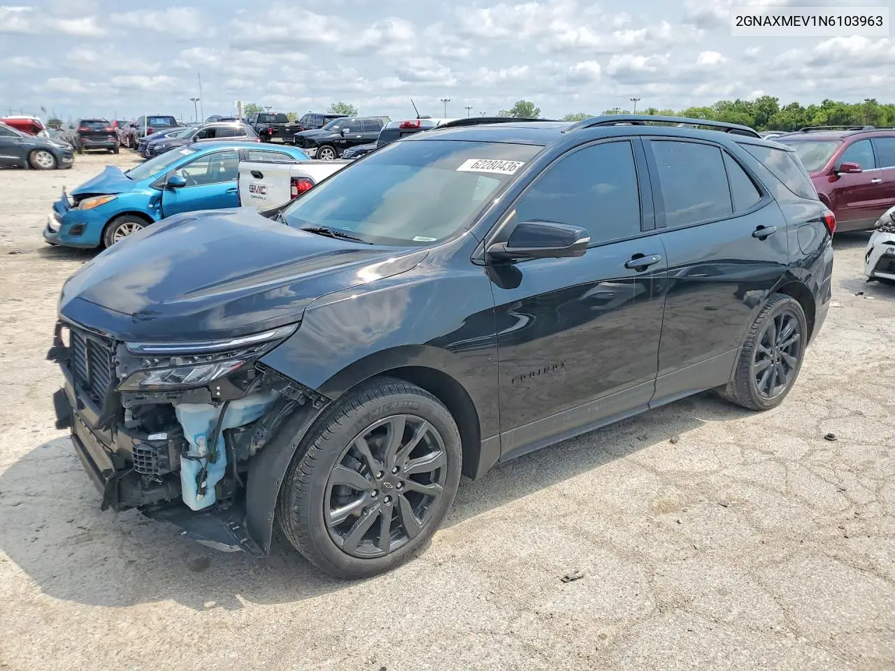 CHEVROLET EQUINOX 2022, VIN 2GNAXMEV1N6103963