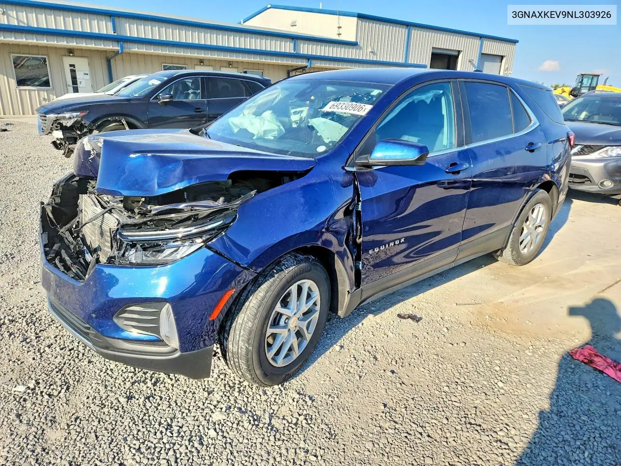 CHEVROLET EQUINOX 2022, VIN 3GNAXKEV9NL303926