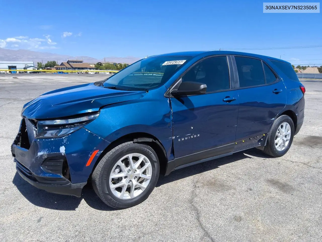 CHEVROLET EQUINOX 2022, VIN 3GNAXSEV7NS235065