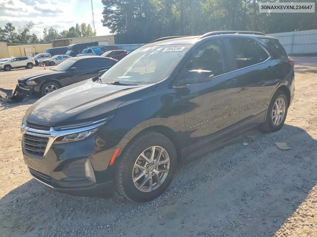CHEVROLET EQUINOX 2022, VIN 3GNAXKEVXNL234647