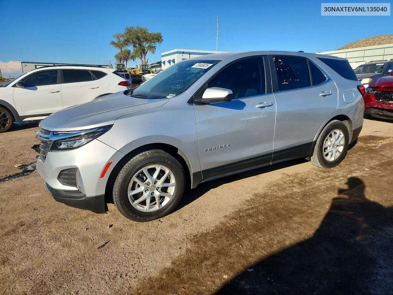 CHEVROLET EQUINOX 2022, VIN 3GNAXTEV6NL135040