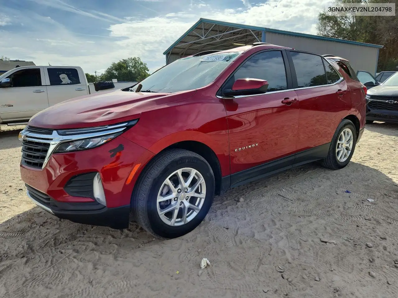 CHEVROLET EQUINOX 2022, VIN 3GNAXKEV2NL204798