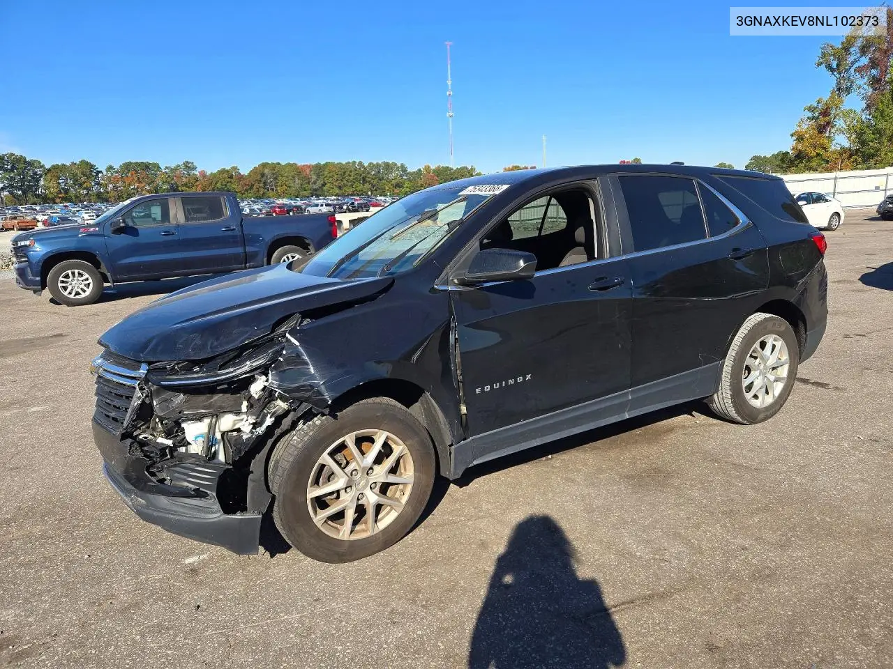 CHEVROLET EQUINOX 2022, VIN 3GNAXKEV8NL102373