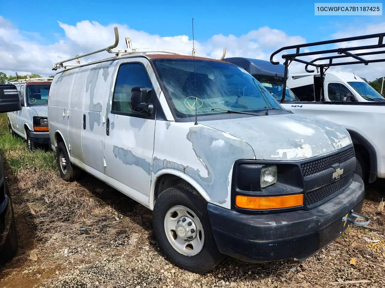 2011 CHEVROLET EXPRESS VIN 1GCWGFCA7B1187425 — фото 4