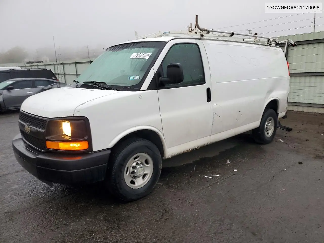 CHEVROLET EXPRESS 2012, VIN 1GCWGFCA8C1170098