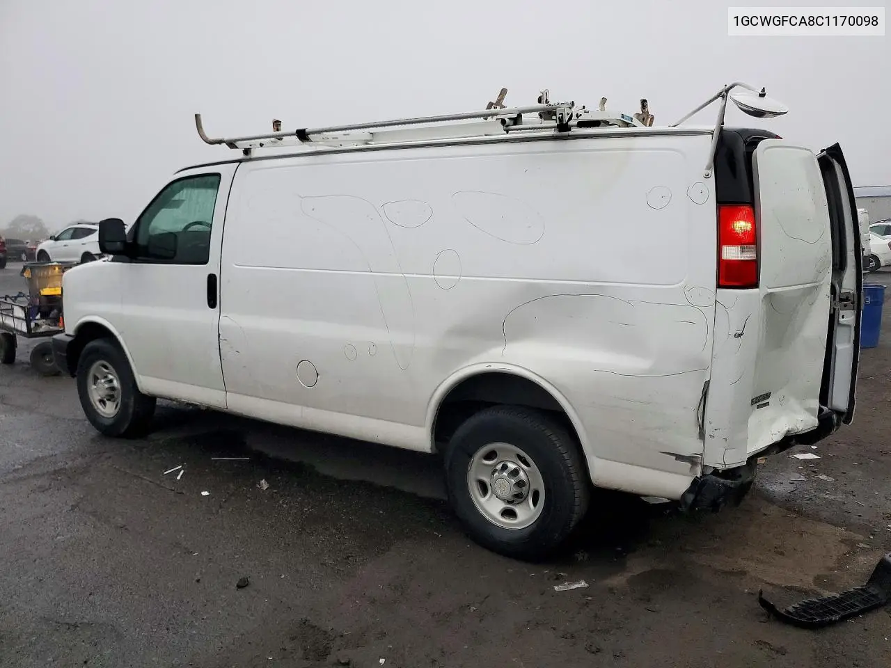 2012 CHEVROLET EXPRESS VIN 1GCWGFCA8C1170098 — фото 2