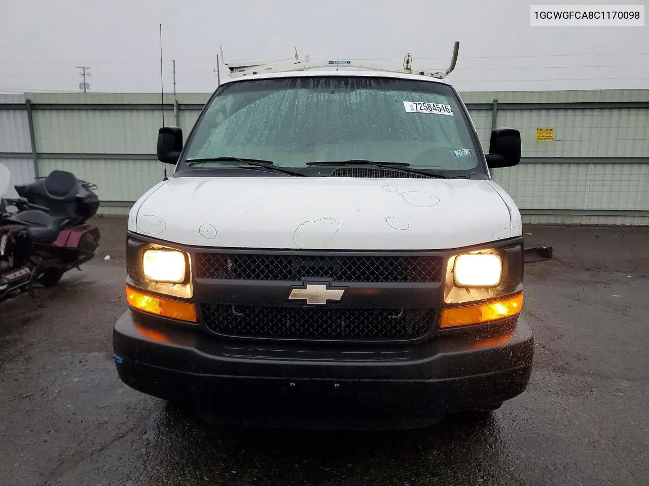 2012 CHEVROLET EXPRESS VIN 1GCWGFCA8C1170098 — фото 5