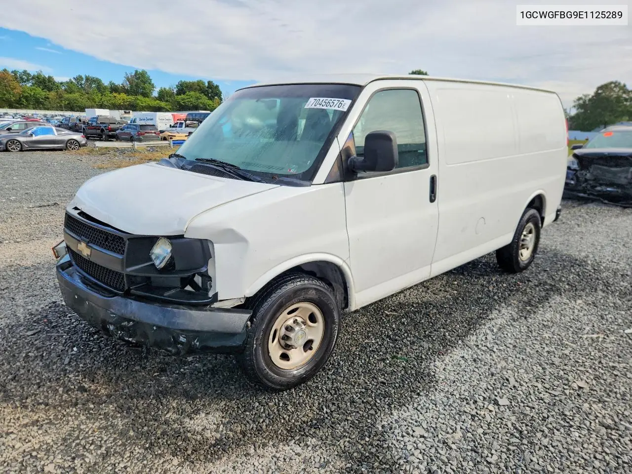 CHEVROLET EXPRESS 2014, VIN 1GCWGFBG9E1125289
