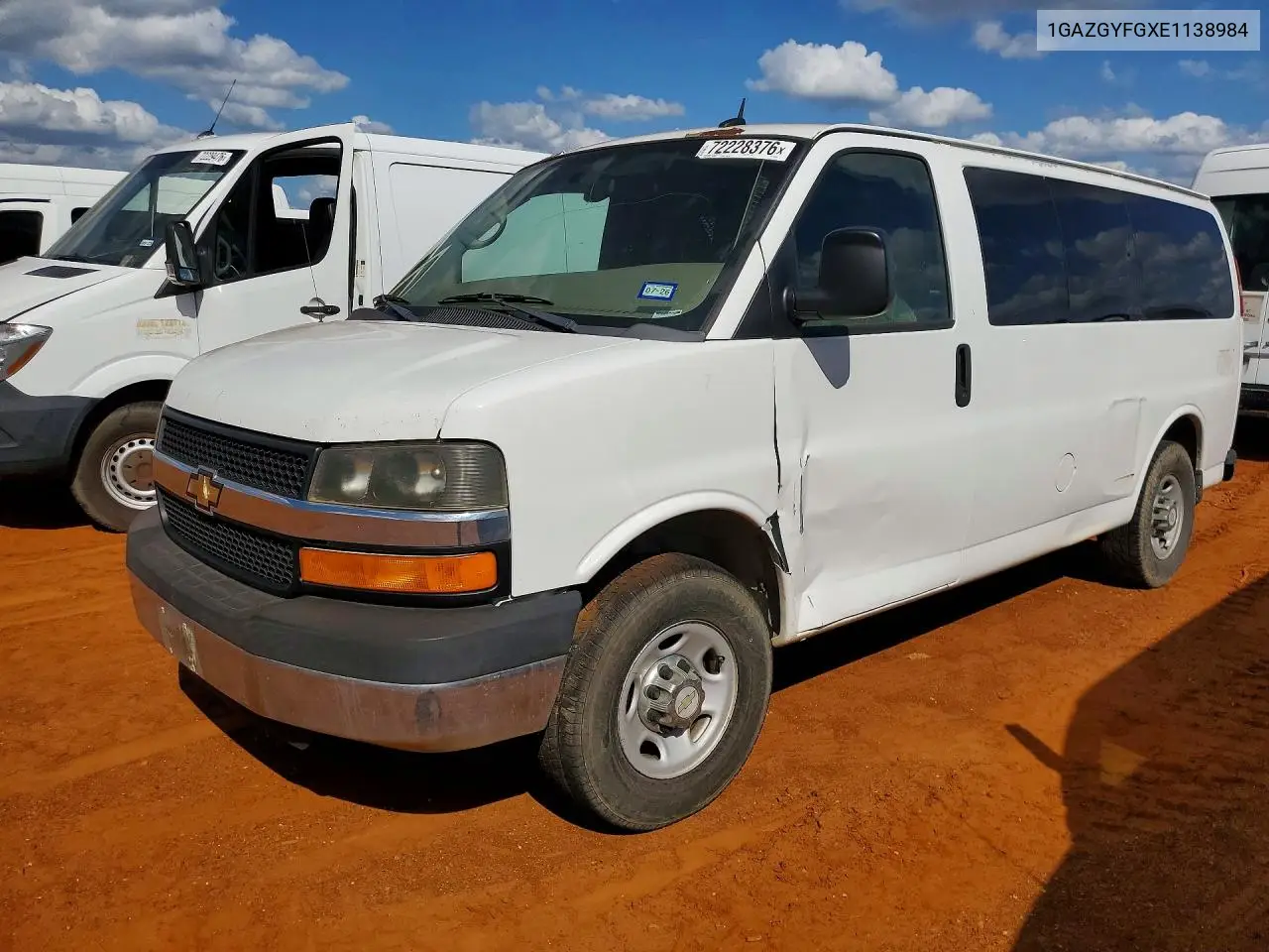 CHEVROLET EXPRESS 2014, VIN 1GAZGYFGXE1138984
