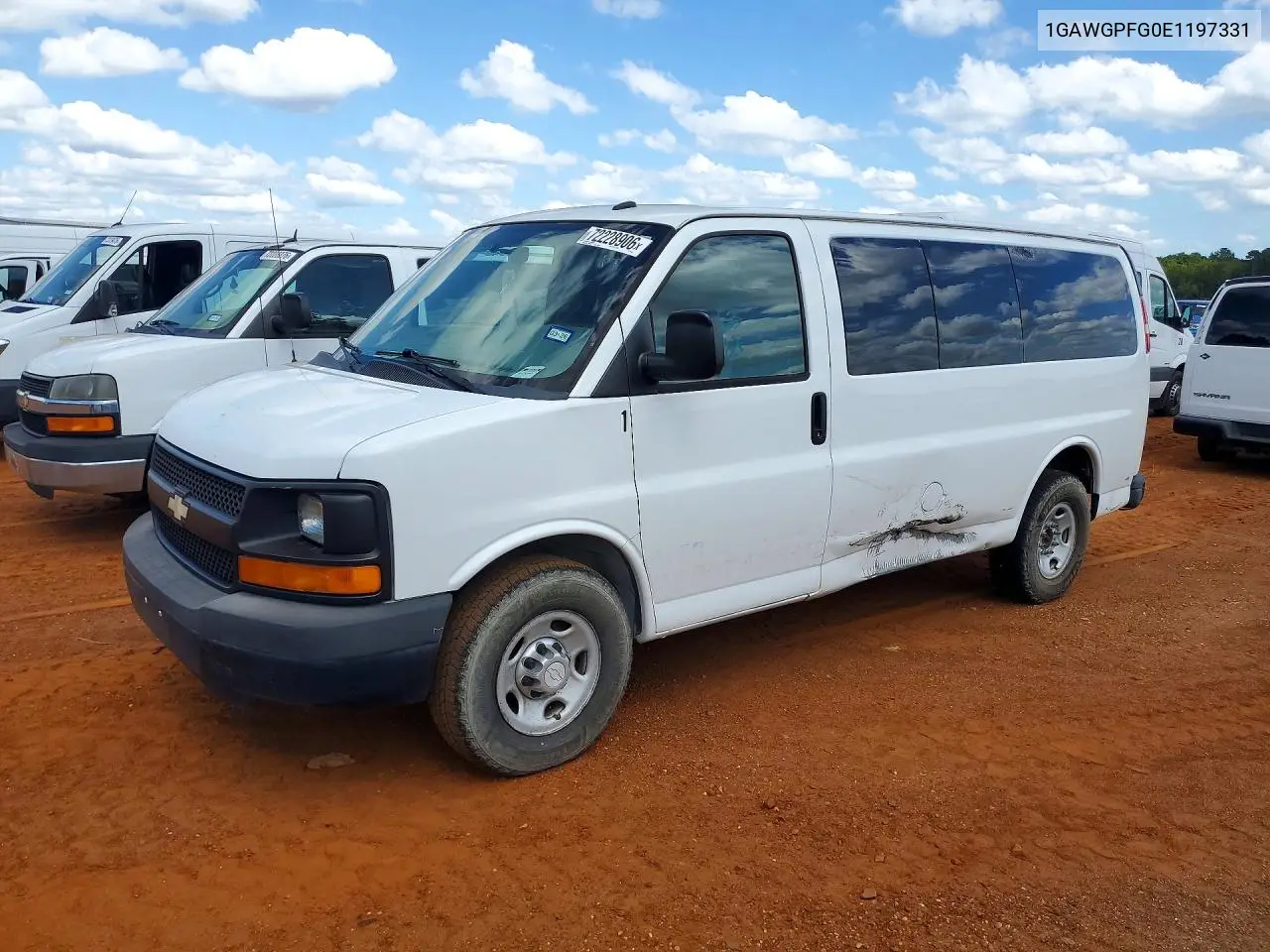 CHEVROLET EXPRESS 2014, VIN 1GAWGPFG0E1197331