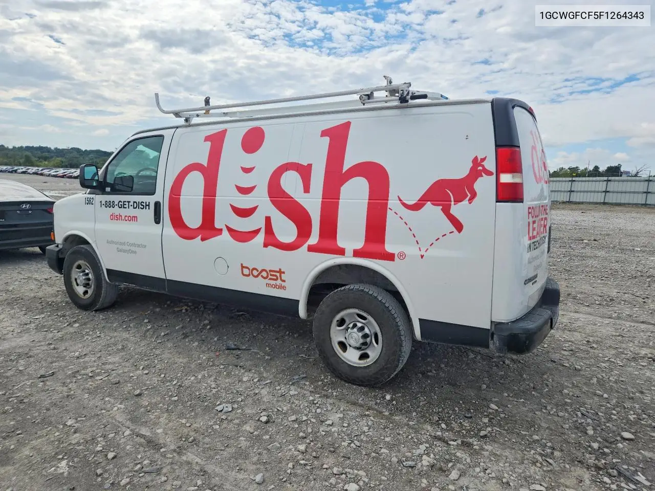 2015 CHEVROLET EXPRESS VIN 1GCWGFCF5F1264343 — фото 2