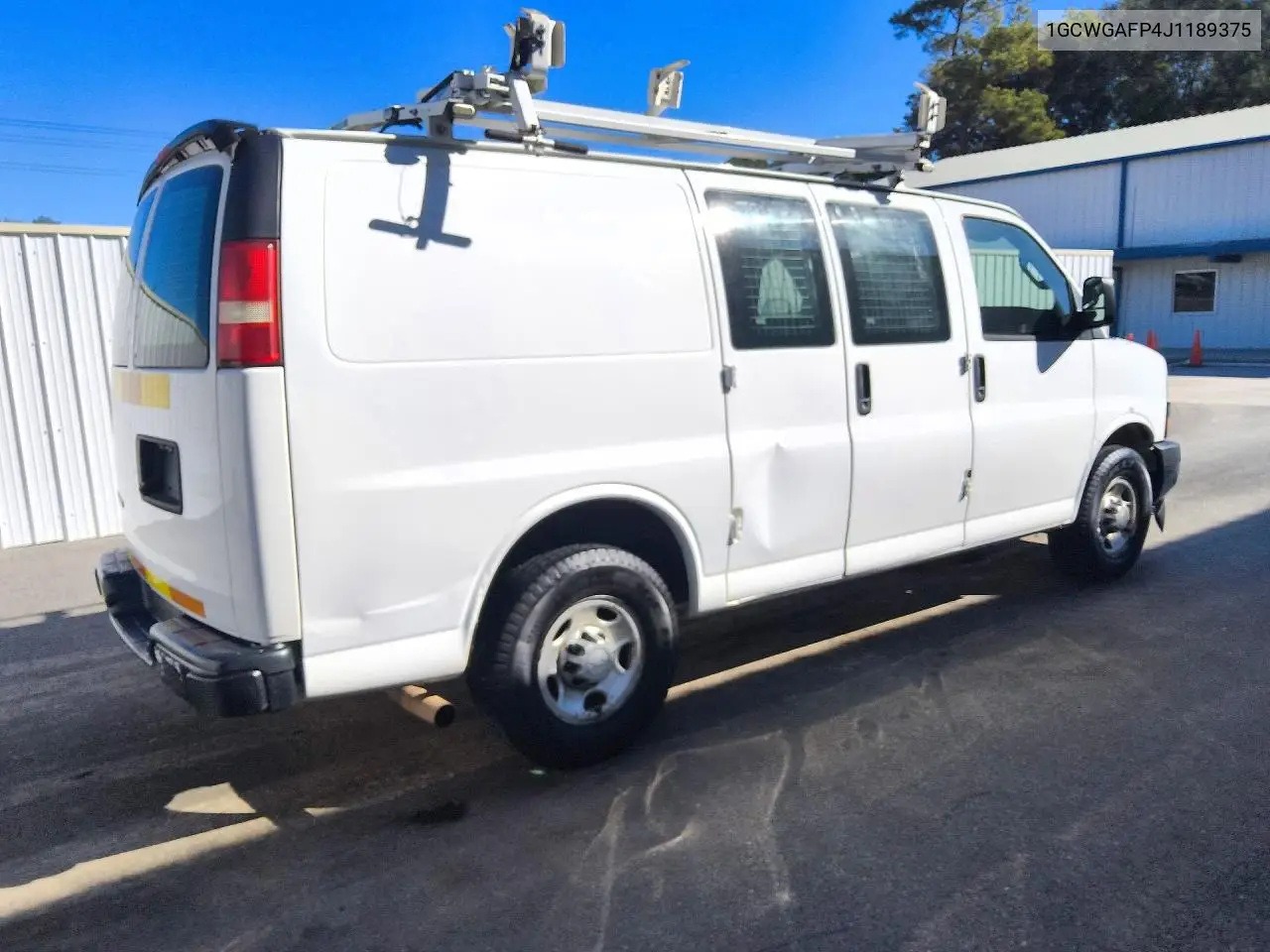 2018 CHEVROLET EXPRESS VIN 1GCWGAFP4J1189375 — фото 3