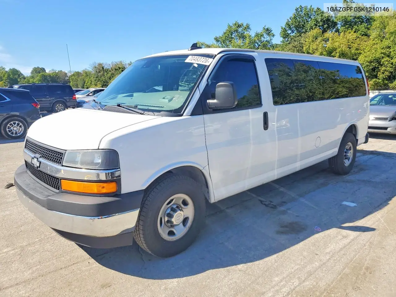 CHEVROLET EXPRESS 2019, VIN 1GAZGPFG5K1210146