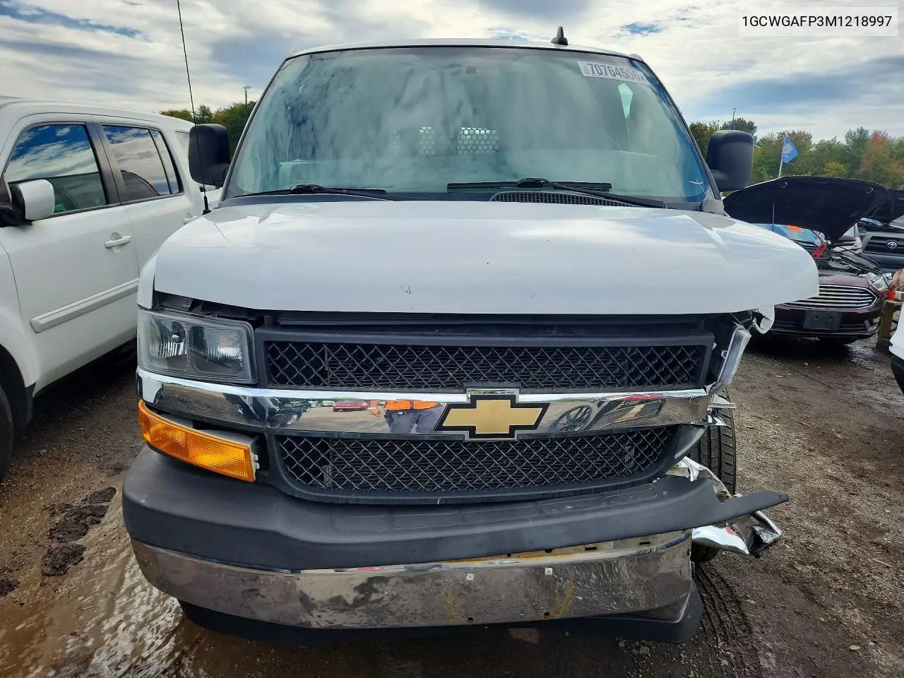2021 CHEVROLET EXPRESS VIN 1GCWGAFP3M1218997 — фото 5