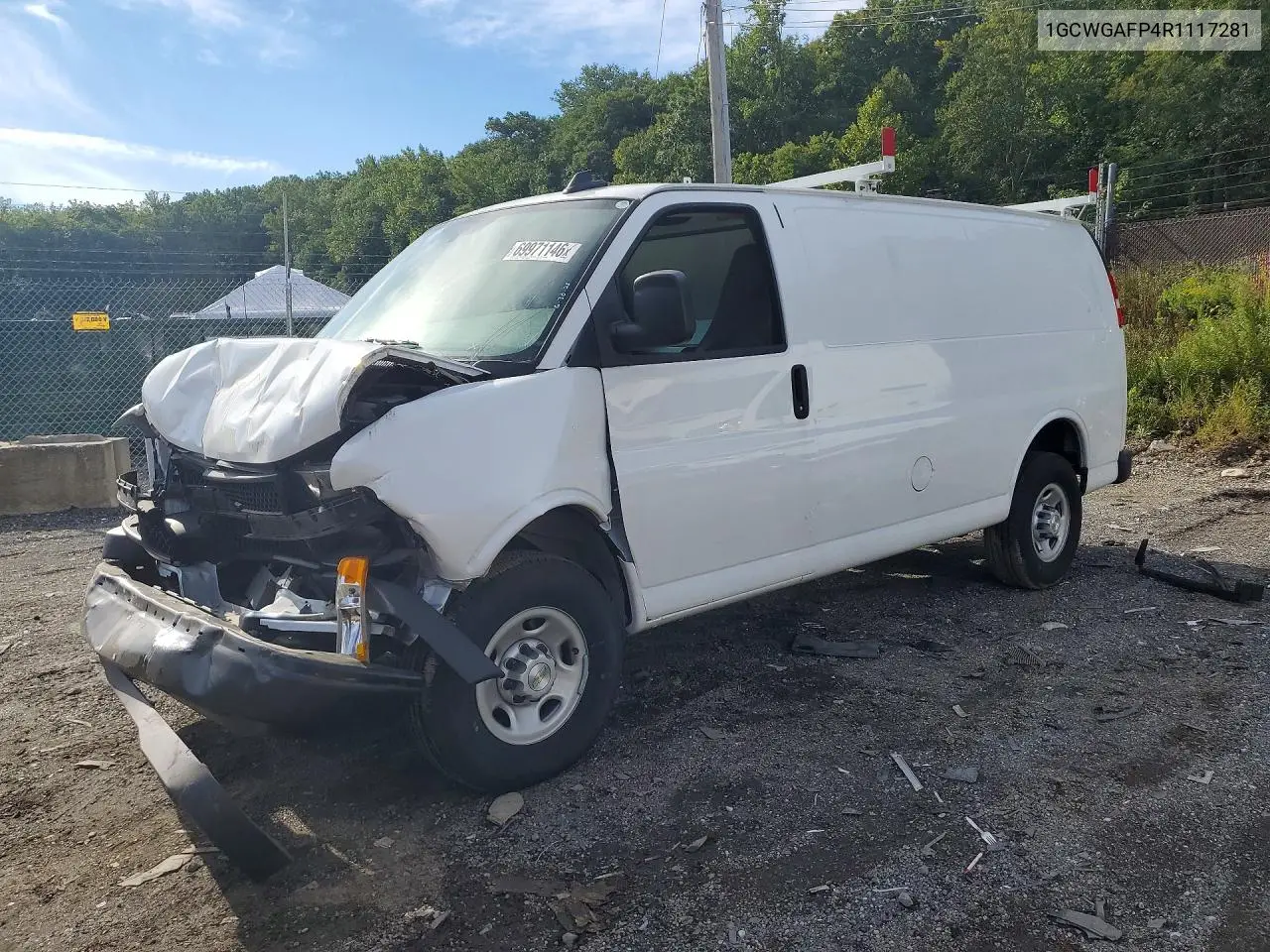 CHEVROLET EXPRESS 2024, VIN 1GCWGAFP4R1117281