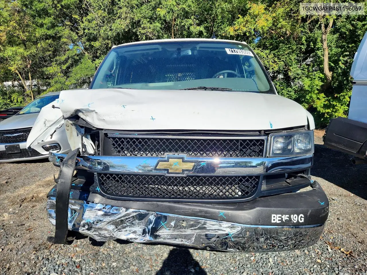 2025 CHEVROLET EXPRESS VIN 1GCWGAFP4S1196067 — фото 5