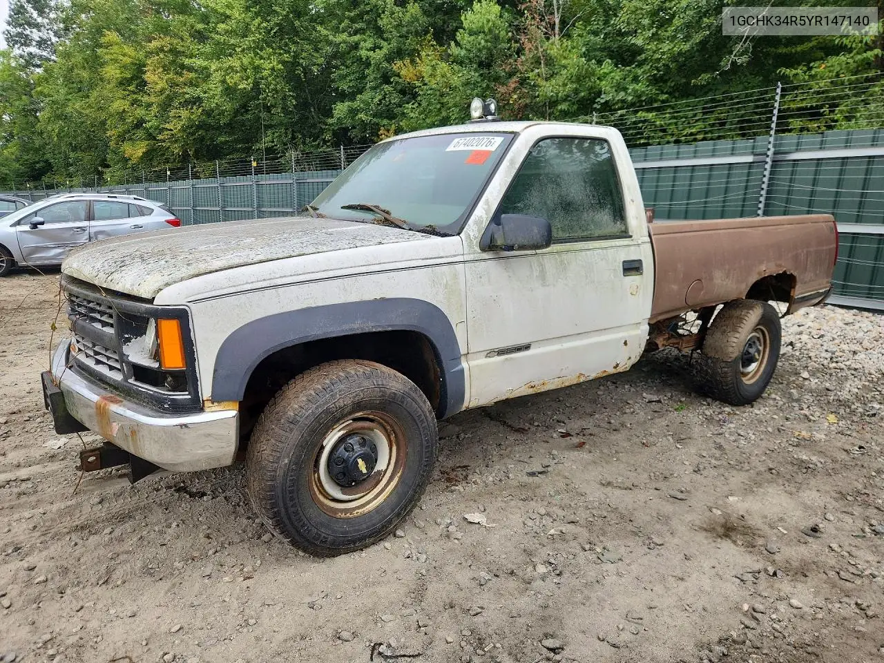 CHEVROLET GMT-400 2000, VIN 1GCHK34R5YR147140