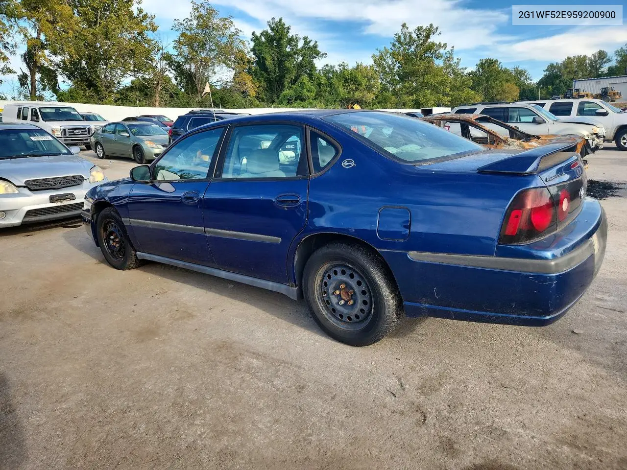 2005 CHEVROLET IMPALA VIN 2G1WF52E959200900 — фото 2