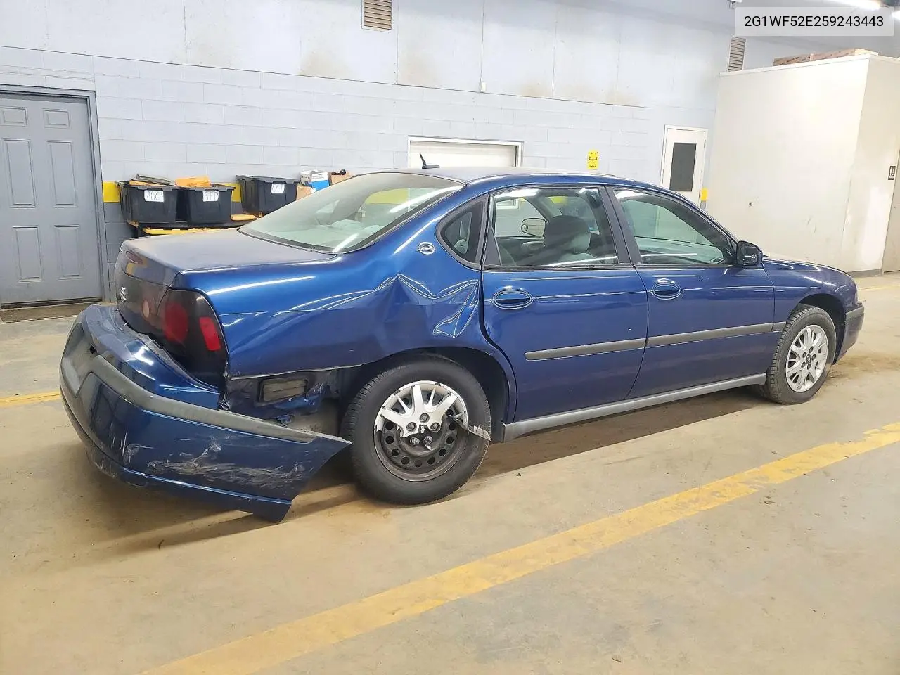 2005 CHEVROLET IMPALA VIN 2G1WF52E259243443 — фото 3