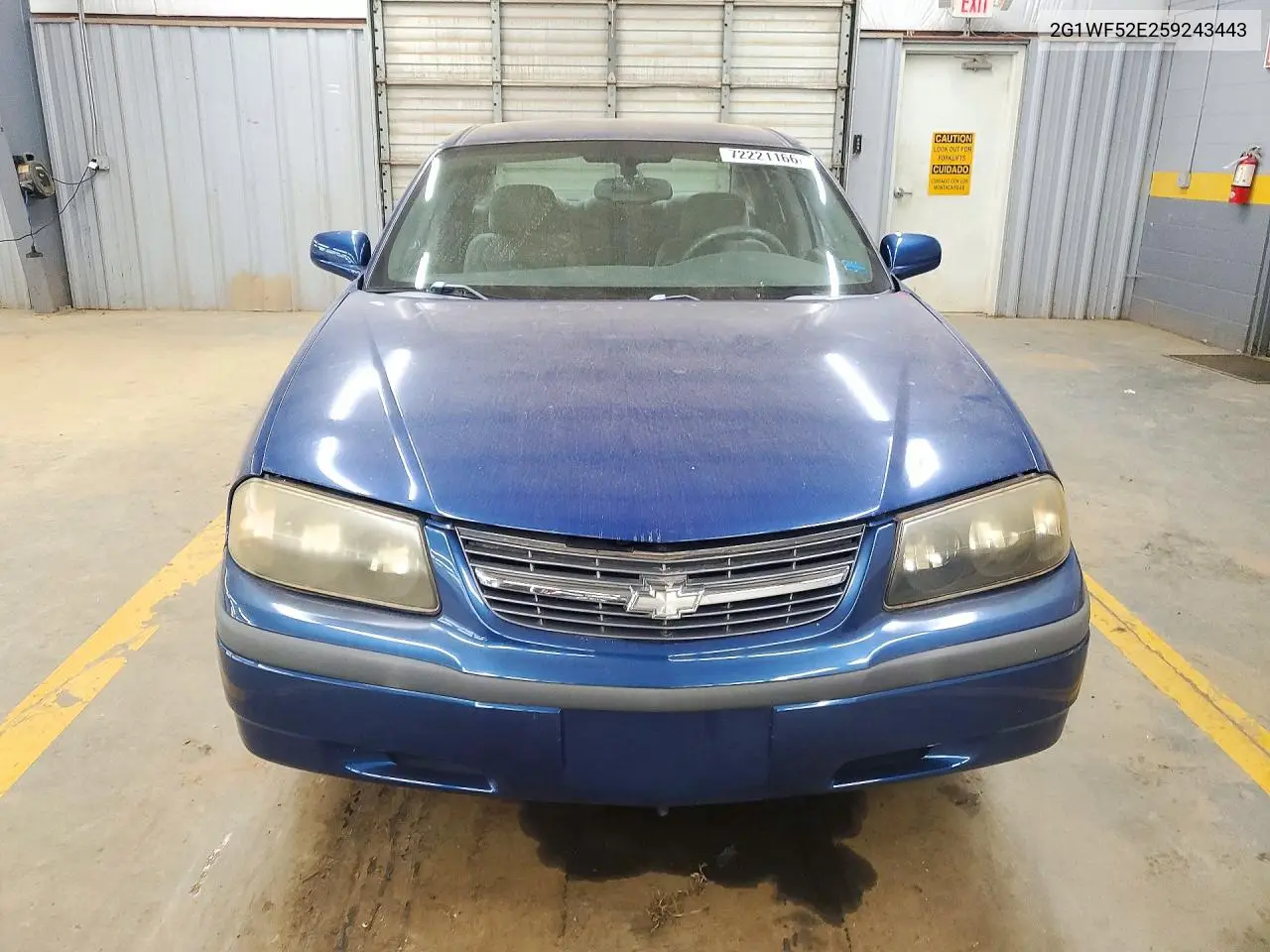 2005 CHEVROLET IMPALA VIN 2G1WF52E259243443 — фото 5