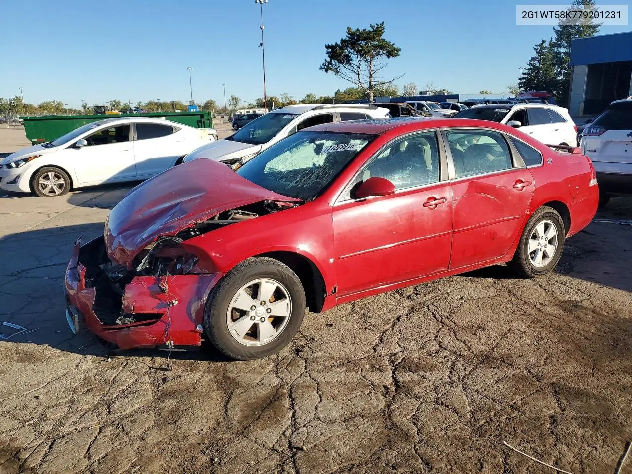 CHEVROLET IMPALA 2007, VIN 2G1WT58K779201231