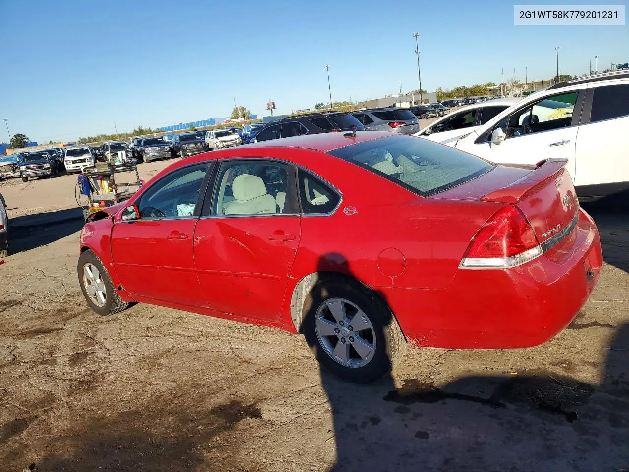 2007 CHEVROLET IMPALA VIN 2G1WT58K779201231 — фото 2