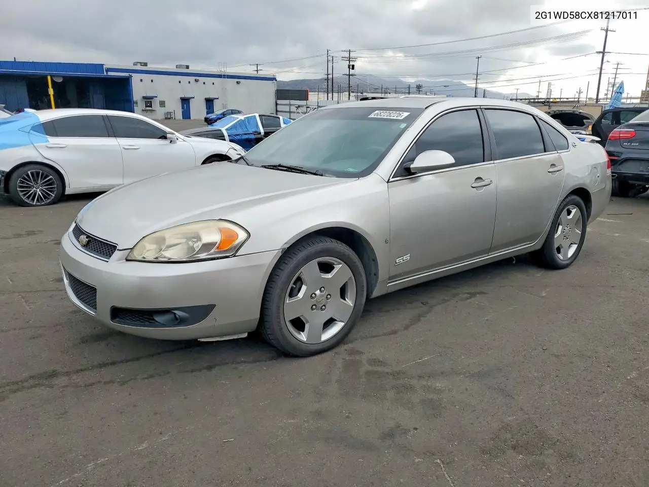 CHEVROLET IMPALA 2008, VIN 2G1WD58CX81217011