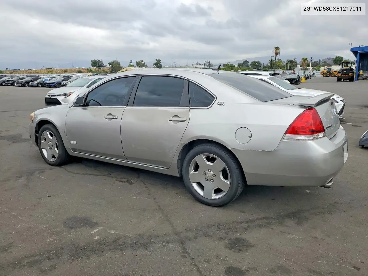 2008 CHEVROLET IMPALA VIN 2G1WD58CX81217011 — фото 2