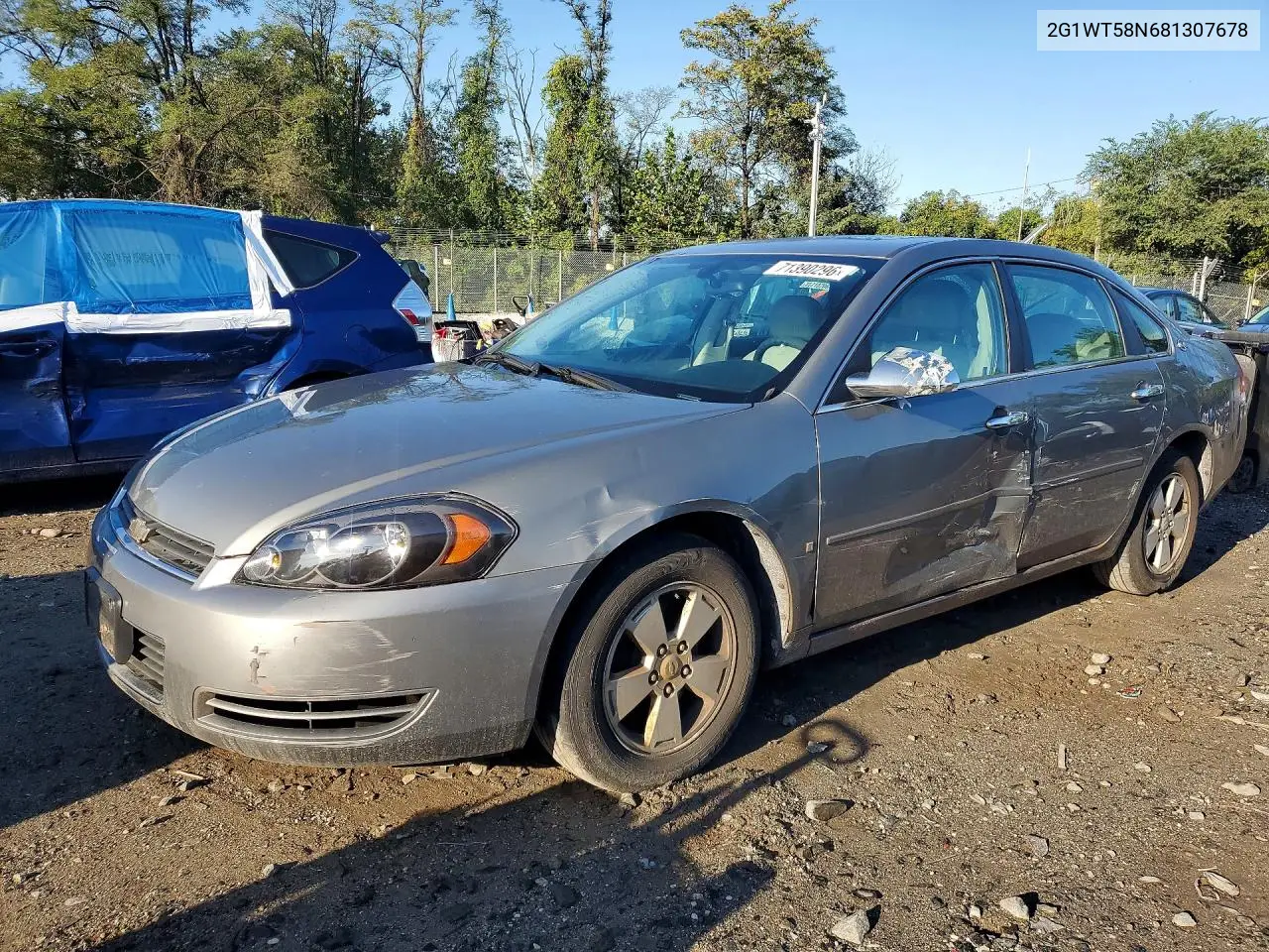 CHEVROLET IMPALA 2008, VIN 2G1WT58N681307678