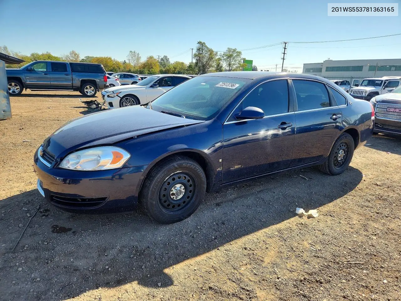 CHEVROLET IMPALA 2008, VIN 2G1WS553781363165