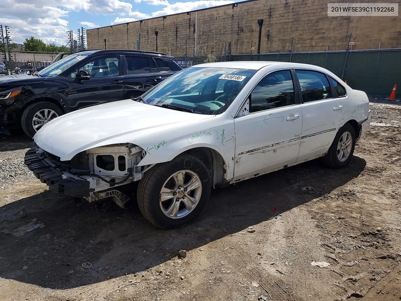 CHEVROLET IMPALA 2012, VIN 2G1WF5E39C1192268