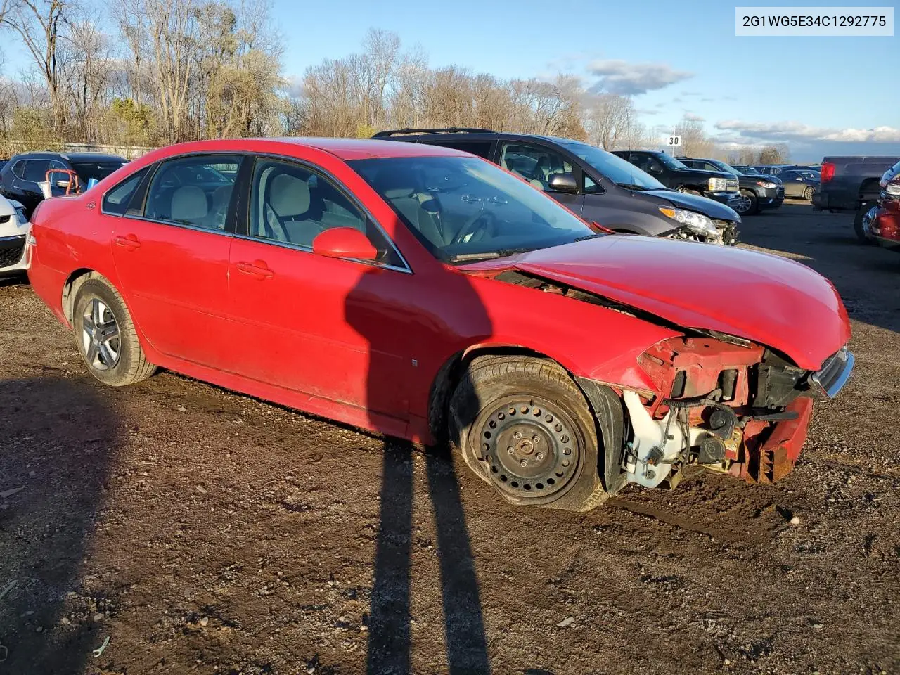 CHEVROLET IMPALA 2012, VIN 2G1WB57K191283740